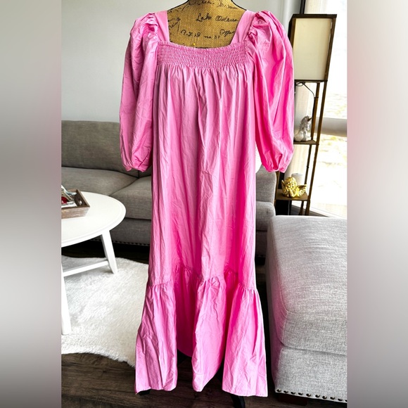 H&M Pink Ruched Detail Dress - Picture 1 of 7